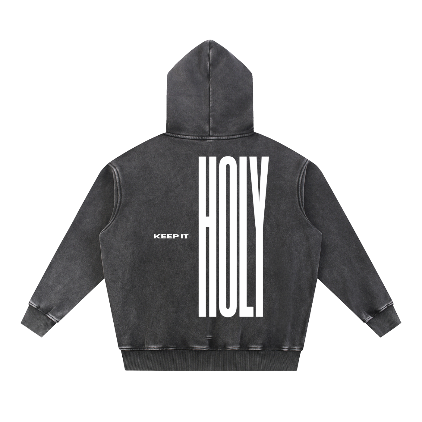 Snow Wash Fleece Oversize Hoodie