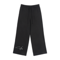 Fleece Drawstring Straight-Leg Sweatpants