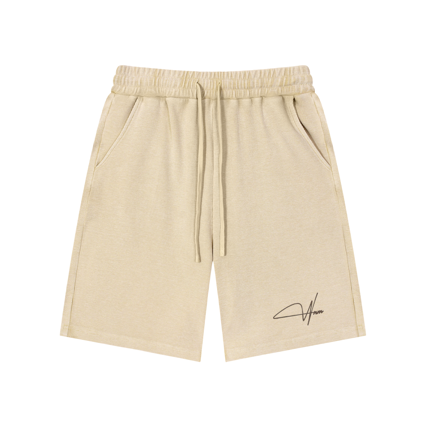 Mineral Wash Waffle Knit Shorts