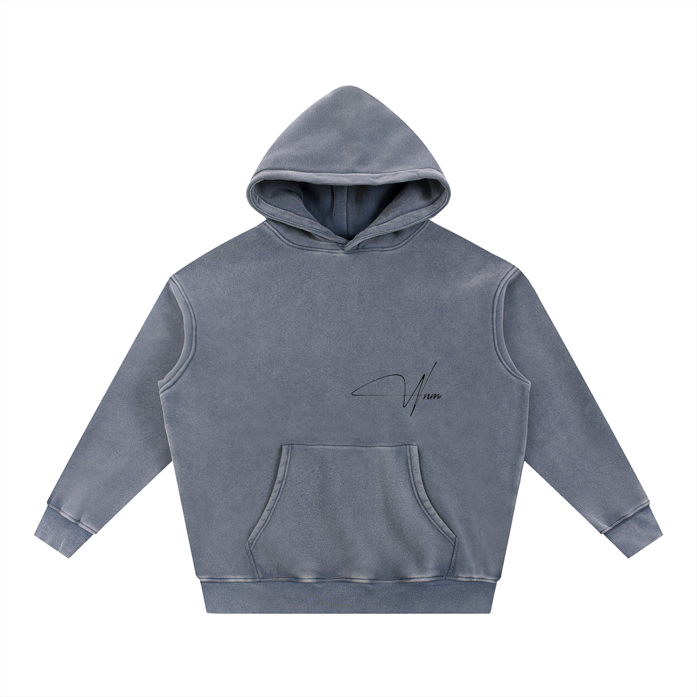 Snow Wash Fleece Oversize Hoodie