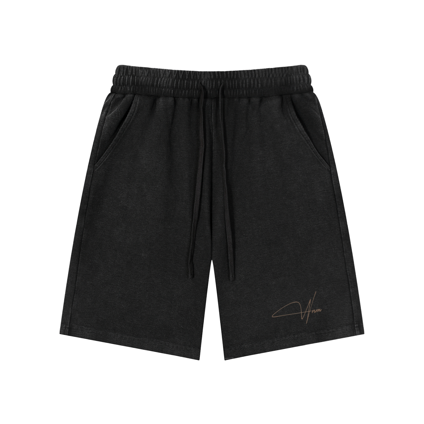 Mineral Wash Waffle Knit Shorts