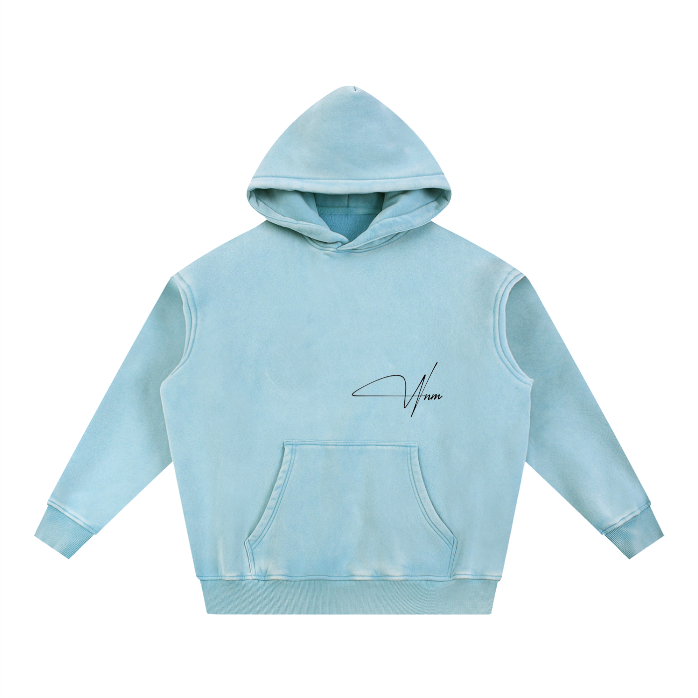 Snow Wash Fleece Oversize Hoodie