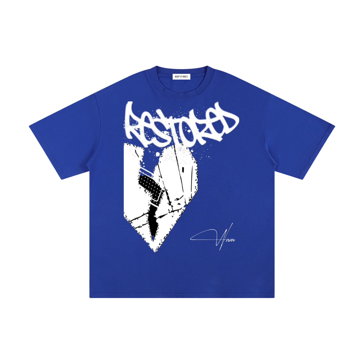 Restored Cotton Tee (Royal)