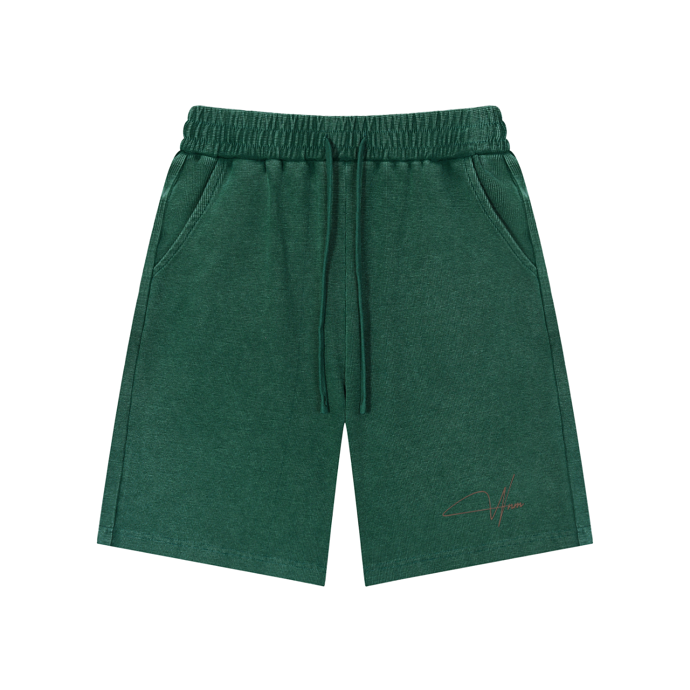 Mineral Wash Waffle Knit Shorts