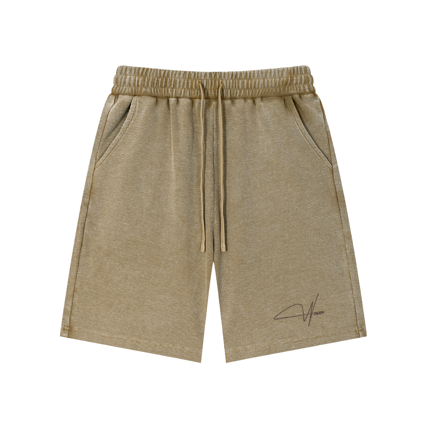 Mineral Wash Waffle Knit Shorts